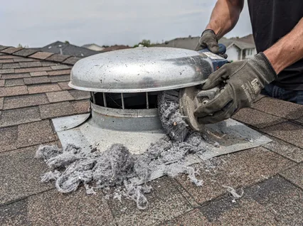 Cleaning Dryer Vent On Roof in Port Orange